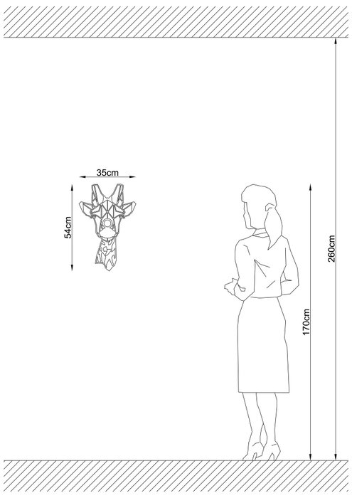 Opviq Lámpara de Pared Negra W-029